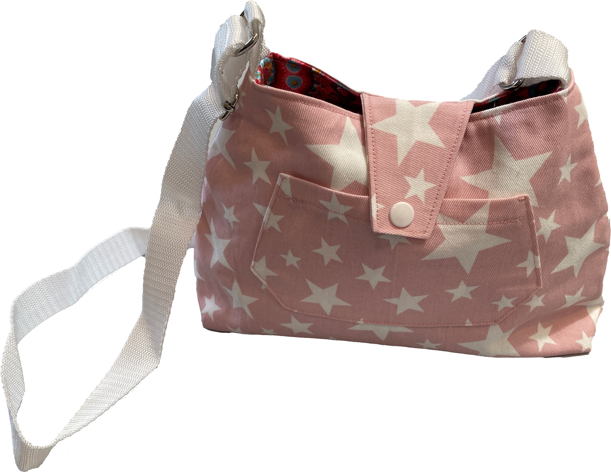 Bild von Schultertasche "White Stars"