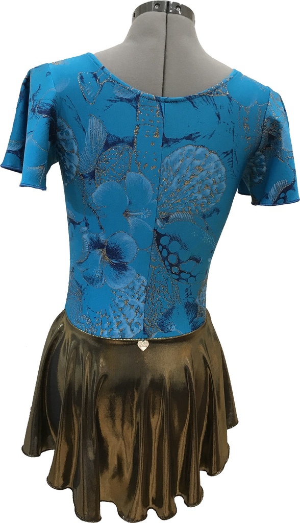 Kürkleid Design "Mermaid" mit Flügelärmeln 3
