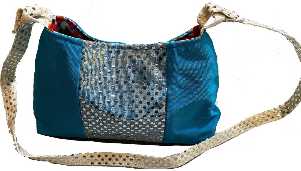 [AHB-0000103-001] Schultertasche GSA Eleganz (Türkis)