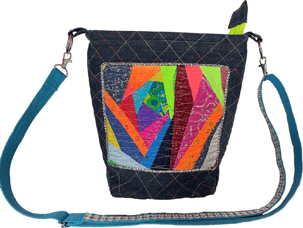 [AHB-0000107] Schultertasche GSA Jeans Glitter